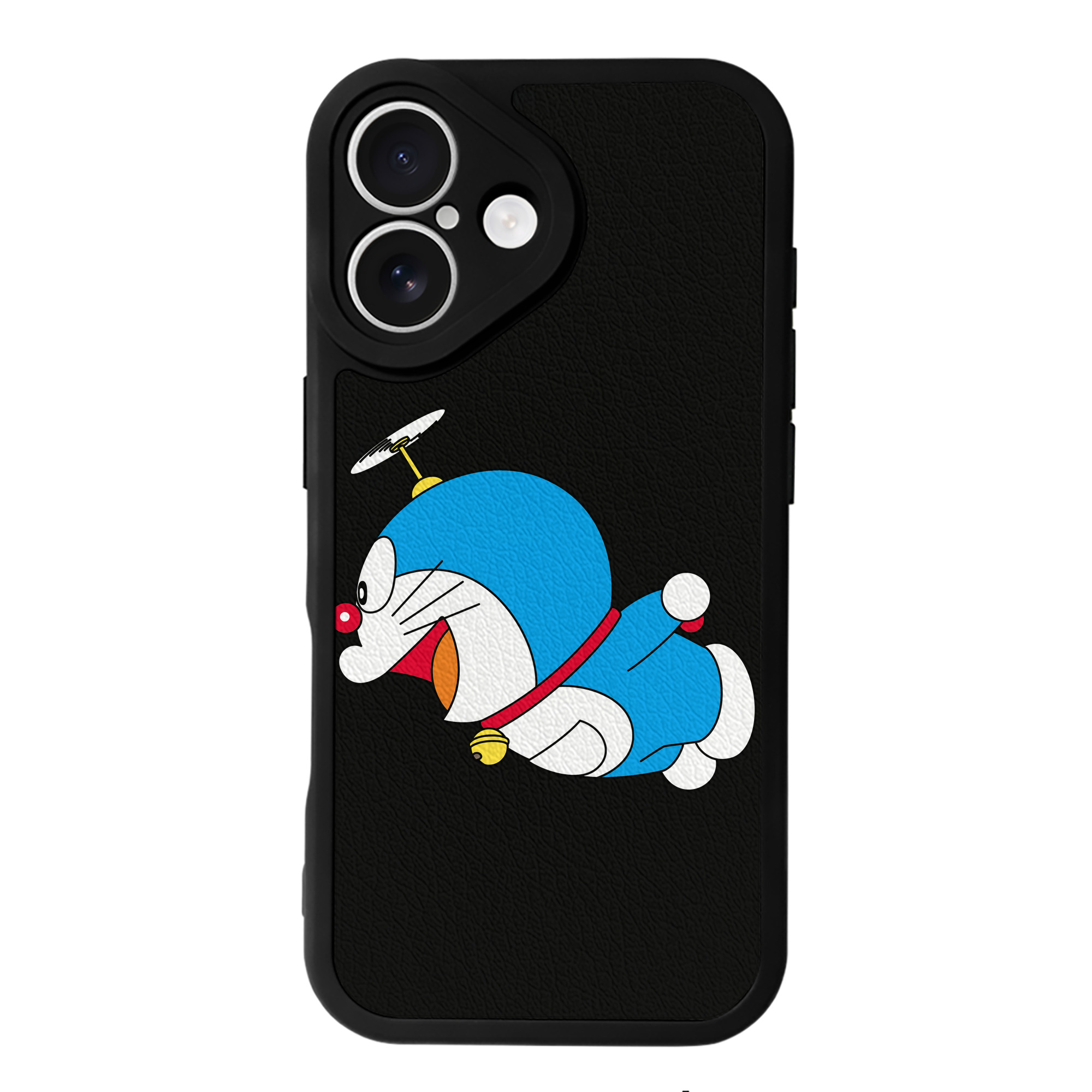 （画像用） ドラえもん Doraemon 【iPhone 16シリーズ対応】シリコンスマホケース（レザー調） 材質：シリコン